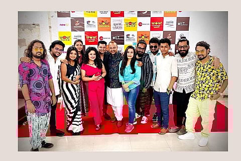 The musicians at the launch