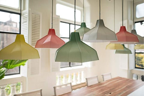 Folded lampshades from Tiny Miracles