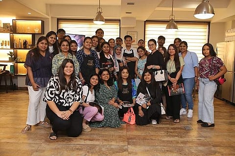 Nayanjyoti with the attendees at the workshop