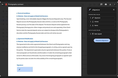 Google announces eSignature beta for Docs, Drive