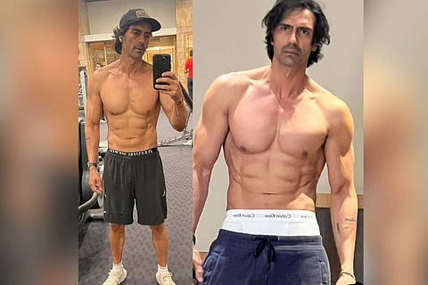 Rampal revealed his fitness journey, captioning the post: ‘Before and After’