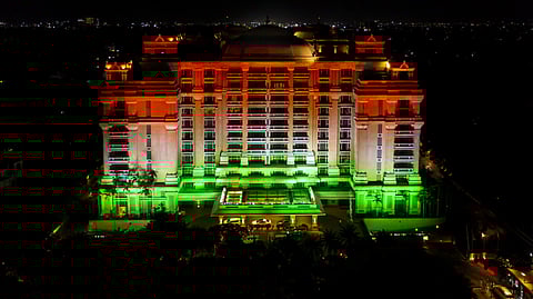ITC Grand Chola celebrates Independence Day in glorious tri-colour. Also look out for a special them