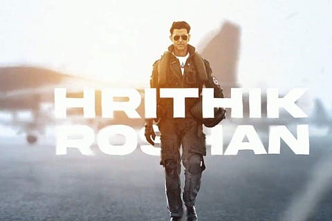 Hrithik Roshan in Fighter motion poster