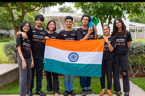 The team of five high-schoolers