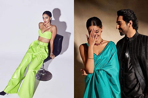 From silk sari to a neon green outfit, Ananya Panday's impeccable ensembles elevate ‘Dream Girl 2’ promotions