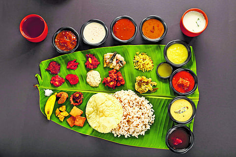 Sadya spread at The Westin Chennai Velachery