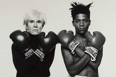 In frame: Jean-Michel Basquiat and Andy Warhol