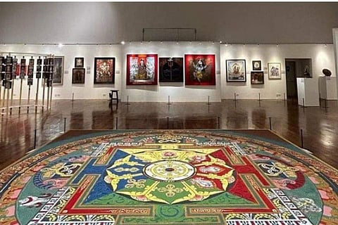 The floor mandala. (Photo | Express)
