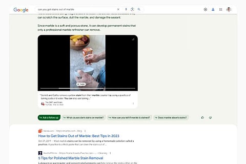 Google's AI search to now show related videos