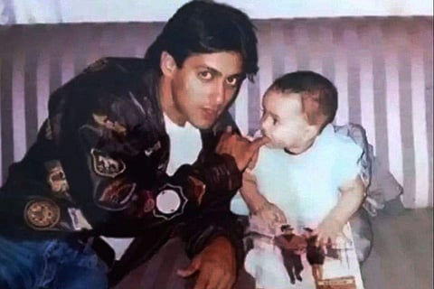 Salman Khan with Arpita Khan