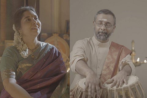 Calcutta K Srividya with her brother Mohan Kannan