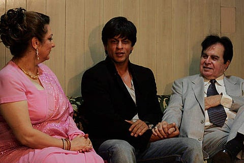 In frame: Shah Rukh Khan with Dilip Kumar and Saira Banu