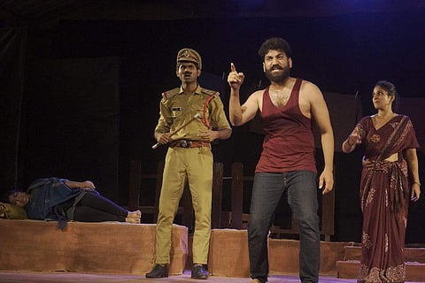 A scene from the play