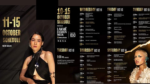 Lakme Fashion week schedule