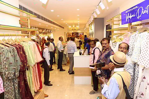 Jaipur Kurti launched its first store in the city, which features its luxury brand Amaiva and Madhuri Dixit’s personal favourites 