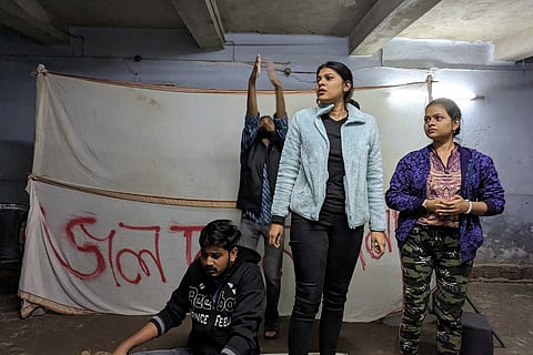 A glimpse from the rehearsals