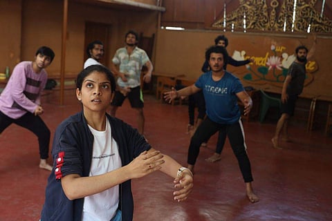 Artistes during the rehearsals