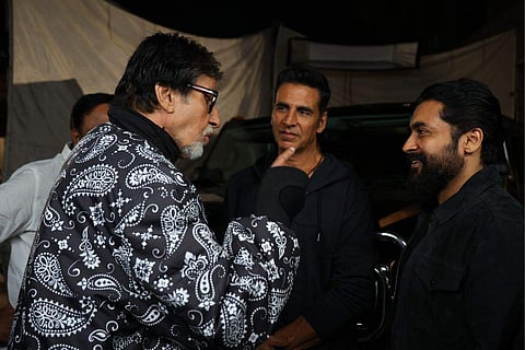 In frame: Amitabh Bachchan with Suriya and Akshay Kumar