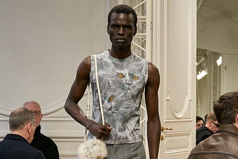 In frame: Model wears creations as part of Givenchy latest collection