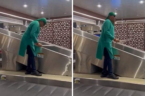 Sivamani's 'Humma-Humma' Performance At Kochi Airport