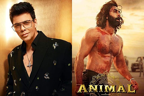 In frame: Karan Johar (L), Ranbir Kapoor in Animal (R)