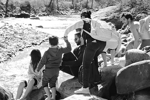 Shahid kapoor and his family in Bhutan | Pic: Instagram/@shahidkapoor