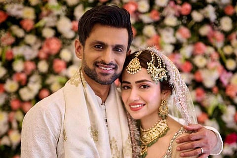 In frame: Shoaib Malik and Sana Javed
