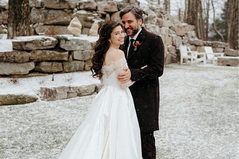 In frame:  Josh Radnor and Jordana Jacobs