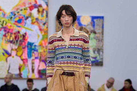 In frame: Loewe Fall Winter 2024 men's runway collection.