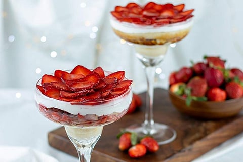 Berry gateau from Piccadilly's winter menu