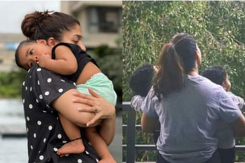 Nayanthara with her kids