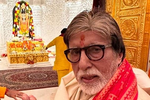 In Frame: Amitabh Bachchan inside Ram Mandir