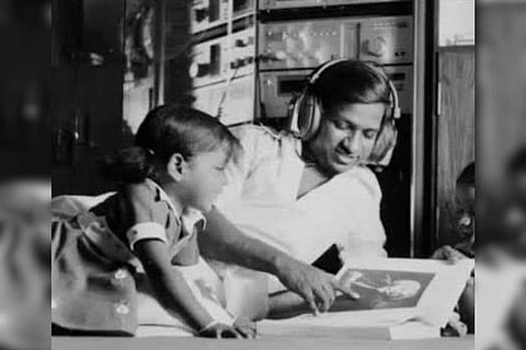 In frame: Ilaiyaraaja with Bhavatharini