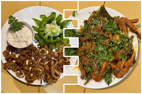 Calamari and crab dishes at Marine Feastathon