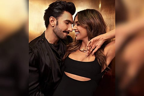 Deepika Padukone with husband Ranveer Singh