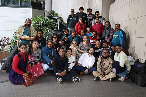 The cast and crew of Aamar Boss