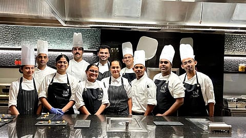 Helly Raichura with the team at Taj Santacruz | Pic credit: @helly_raichura_