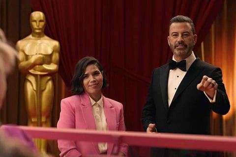 In frame: Jimmy Kimmel and  America Ferrera in new Oscars promo