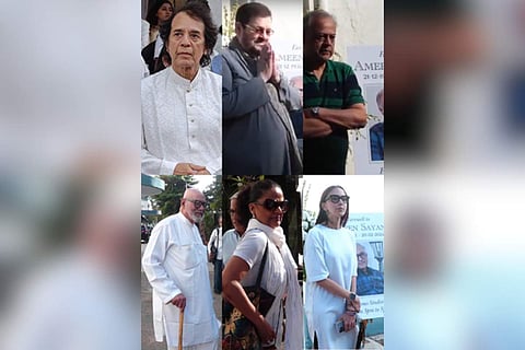 In frame: Personalities who arrived to pay respects