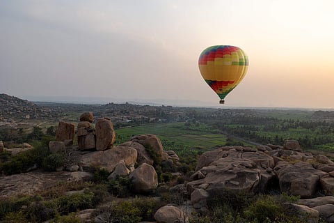 Hot Air Balloon over Hampi