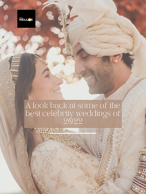 A look back at some of the best celebrity weddings of 2022