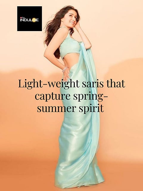 Light-weight saris that capture spring-summer spirit