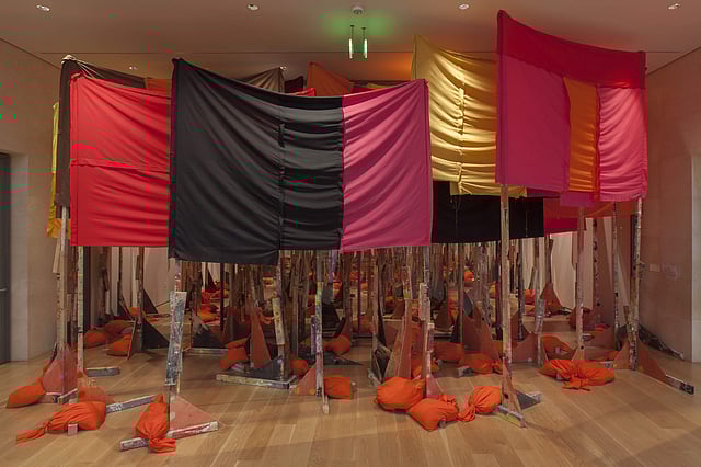 Phyllida Barlow’s <em>untitled:100banners2015</em> (2015)