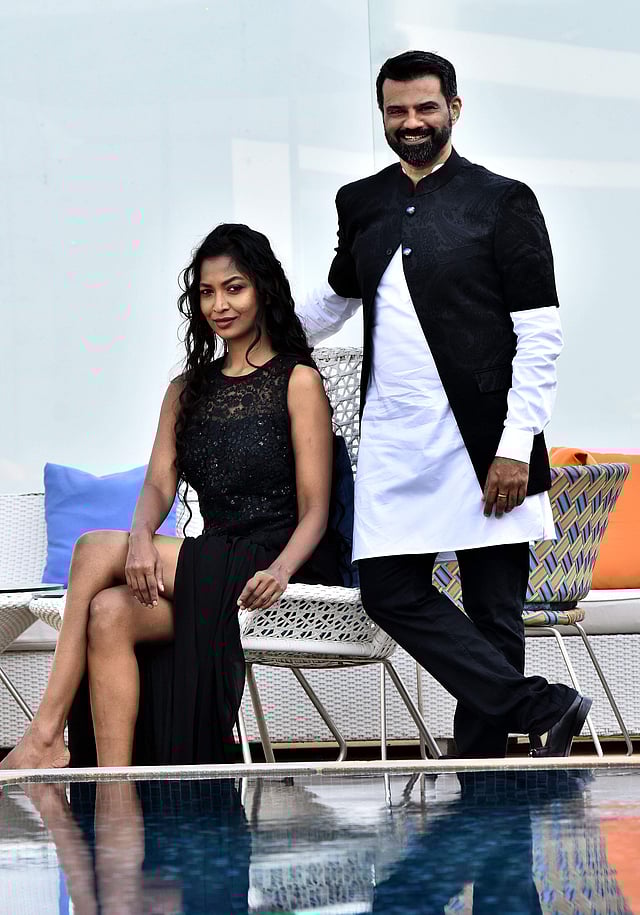 Pavitra and Chaitanya strike a pose