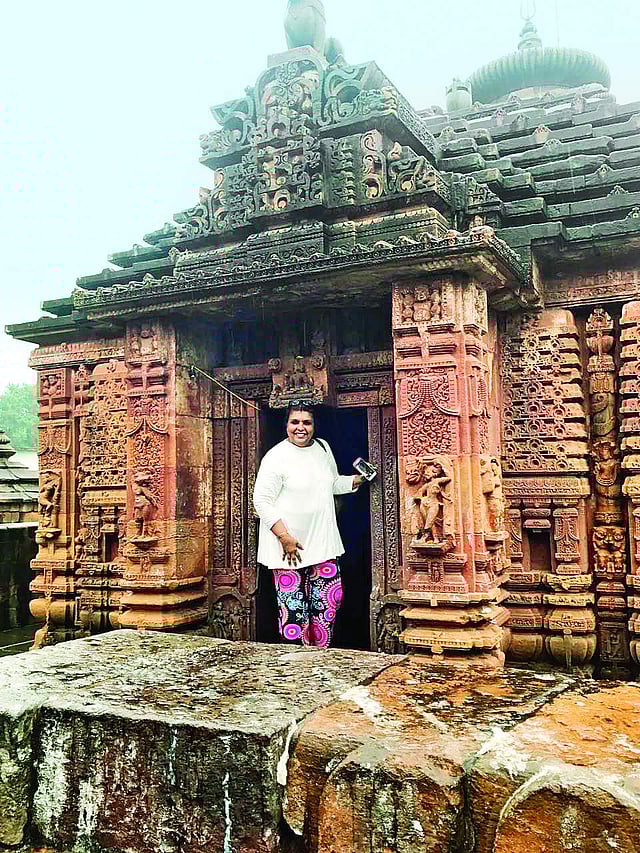 <em>Sharan Apparao at a recent heritage walk</em>