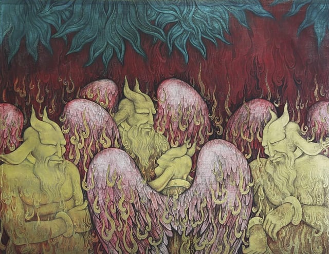 <em>'Forlorn Foe 1' by Khadim Ali</em>