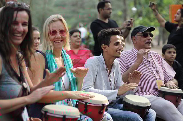 <em>Guests at Serendipity Arts Festival</em>