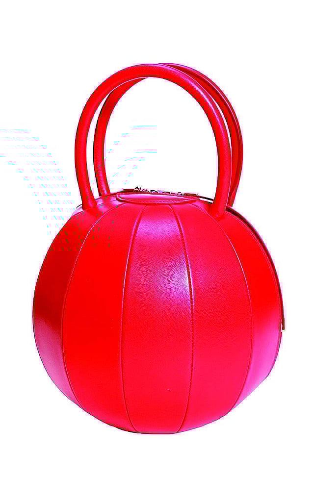 Nita Suri’s red leather Pilo handbag