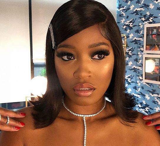 Cardi B's Hustlers co-star, Keke Palmer, wore a similar look 