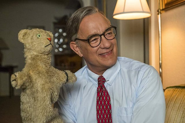 <em>Tom Hanks as Mister Rogers (Lacey Terrell/Sony-Tristar Pictures via AP)</em>